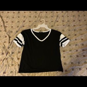 Women’s Black and White T-Shirt